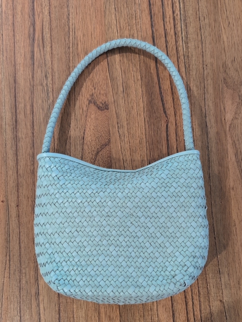 Madewell The Signature Woven Shoulder Bag In Cloudy Sky - Picture 2 of 6